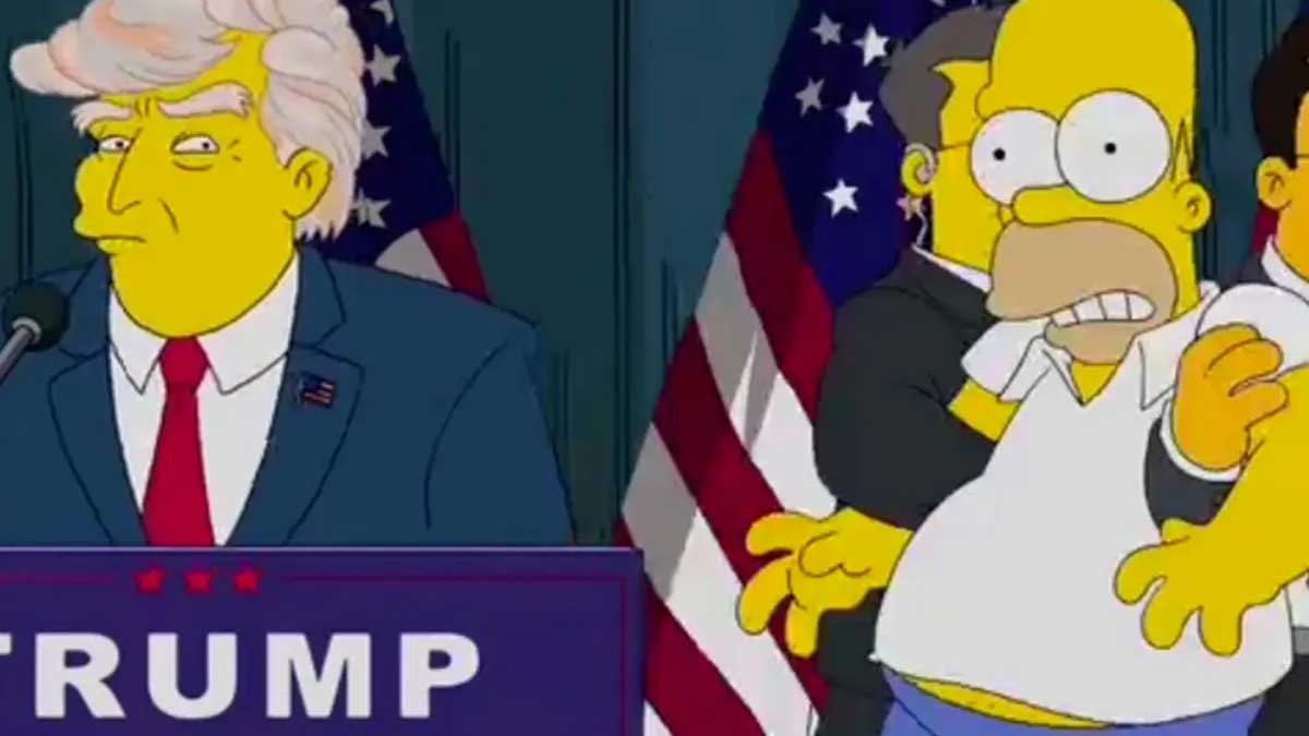 پیشبینی ریاست جمهوری ترامپ در انیمیشن سیمپسون ها