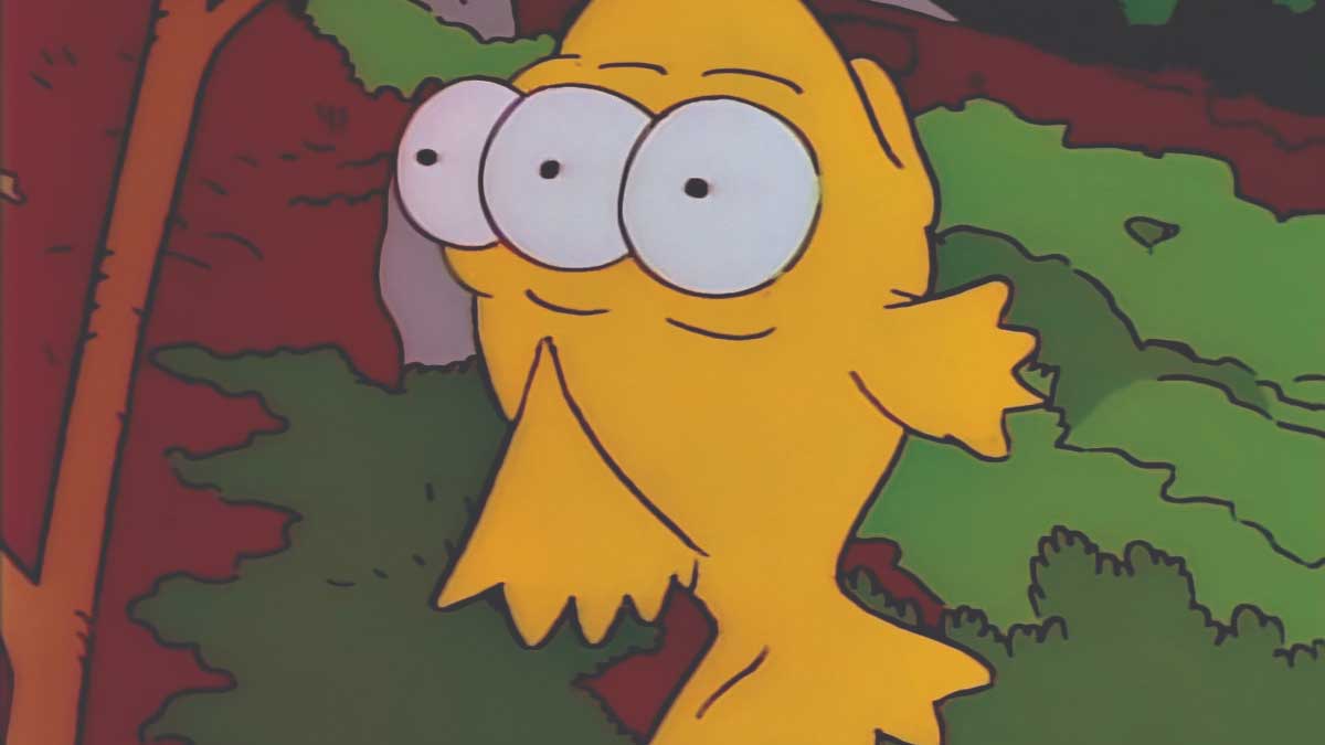 پیشبینی به وجود آمدن ماهی سه چشم در حوالی نیروگاه اتمی در سریال سیمپسون ها (انیمیشن The Simpsons)